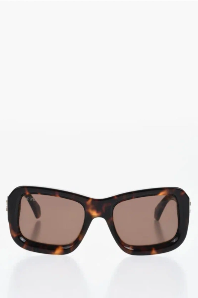 Off-white Tortoiseshell Frame Verona Sunglasses In Multi