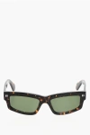 Off-white Tortoiseshell Miramar Sunglasses With Colored Lenses In Green