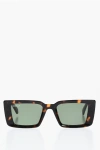 Off-white Tortoiseshell Savannah Sunglasses With Colored Lenses In Black