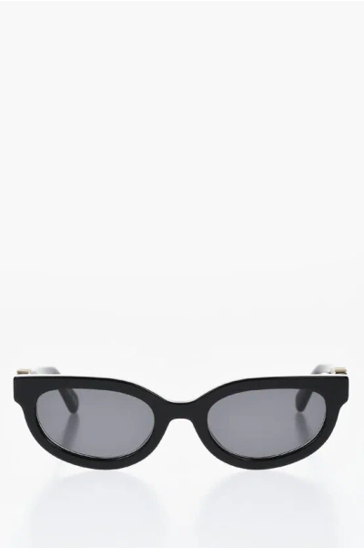 Off-white Tortoiseshell Sparks Oval Sunglasses With Golden-effect Mono