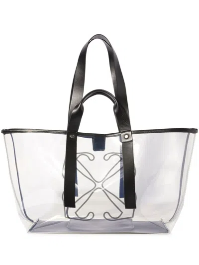 Off-white Tote With Logo In White