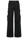 Off-white Toybox Logo-embroidered Cargo Pants In Wool In Black