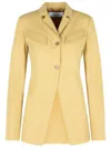Off-white 'toybox' Jacket Featuring Belted Waist In Cream