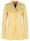 Off-white Toybox' Beige Cotton Jacket In Yellow