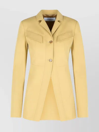 OFF-WHITE 'TOYBOX' JACKET FEATURING BELTED WAIST