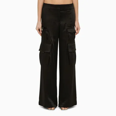 Off-white ™ Toybox Satin Cargo Trousers In Black
