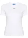 Off-white Off Stamp Stretch-cotton T-shirt In White