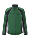 Off-white Track Jacket With Zip Fastening And Panel Accents In Green