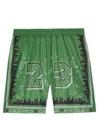 Off-white Bandana-print Swim Shorts In Green