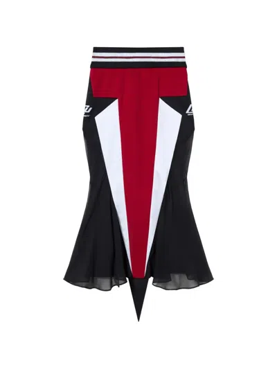 Off-white Track Star Midi Skirt In Multi