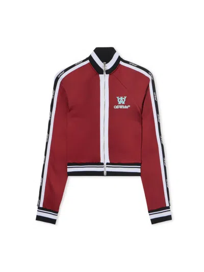 Off-white Track Top Serena Jacket In Red