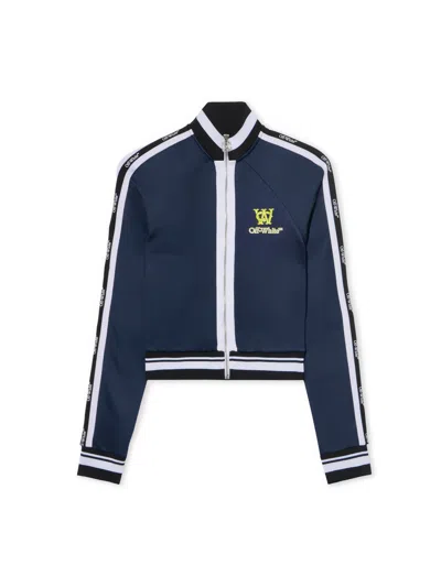 Off-white Track Top Serena Jacket In Blue
