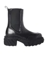 Off-white Tractor Motor Stiefel In Black
