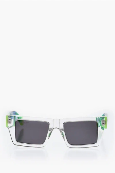 Off-white Transparent Nassau Sunglasses With Gradient Rods Grösse Unica