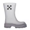 Off-white Transparent Pvc Ankle Boots In Gray