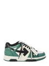 Off-white Casual Sneakers For Everyday Wear In Green