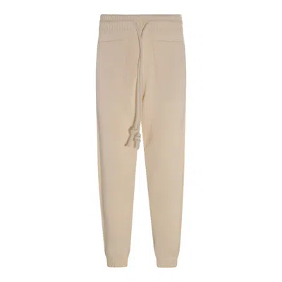 Off-white Trousers Beige In Gray