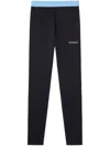 Off-white Stretchy Polyester Blend Trousers In Black