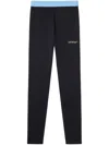 Off-white Stretchy Polyester Blend Trousers In Black