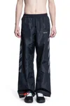 Off-white Black Diag Outl Nylon Faille Track Pants In Black
