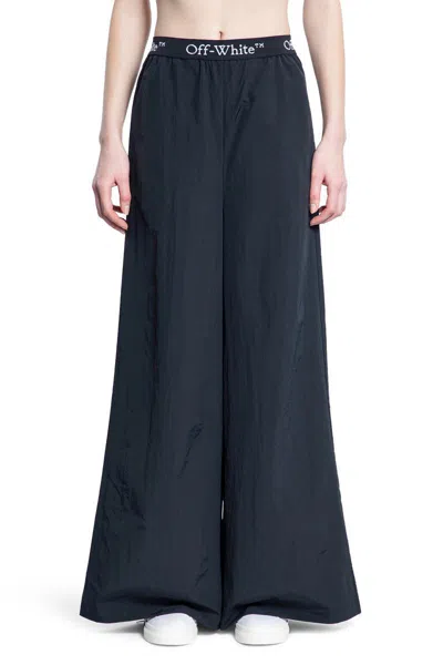 Off-white Trousers In Black