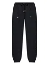 Off-white Stencil Arrow Drawstring Track Pants In Black