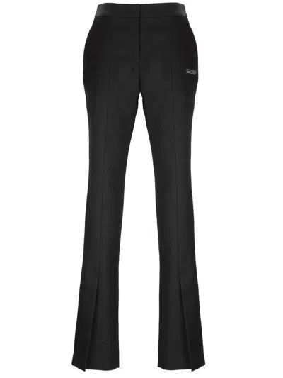Off-white Trousers In Black