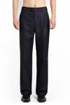 Off-white 23 Pinstriped Slim Pant In Black