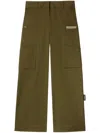 Off-white Off White Trousers In Chive-whit