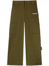Off-white Off White Trousers In Chive-whit