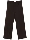 Off-white Virgin-wool Wide-leg Trousers In Mole-no Co
