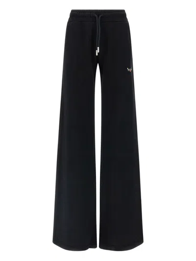 Off-white Trousers In Black