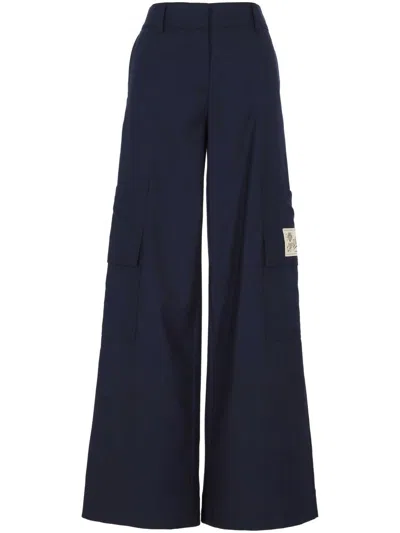 Off-white Trousers In Blue