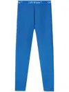 Off-white Printed Performance Leggings In True Blue