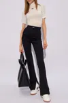 Off-white Trousers With Logo In Black