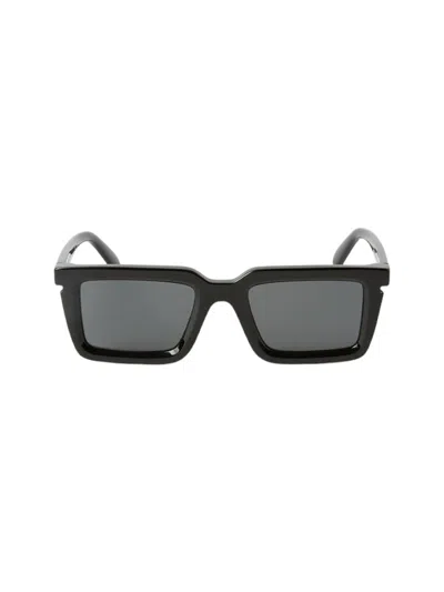 Off-white Tucson - Oeri113 Sunglasses In Black Dark Grey