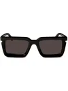 Off-white Tucson Square Frame Sunglasses With Uv Protection In Black