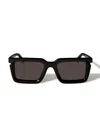 Off-white Tucson Square Frame Sunglasses With Uv Protection In Black