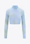 Off-white Turtleneck Cropped Top