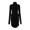 Off-white Off White Women Black Crepe Mini Dress In 1010