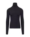 Off-white Turtleneck Sweater In Black