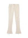Off-white Tweed Slim Pants In Neutral