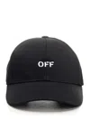 OFF-WHITE TWILL BASEBALL CAP