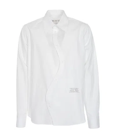 Off-white Twist-front Shirt In White