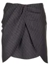 Off-white Off White "pinstripe Twist" Skirt