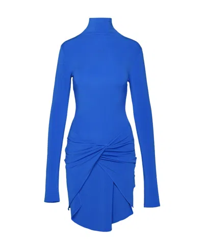 OFF-WHITE OFF-WHITE HIGH-NECK STRETCH MIDI DRESS
