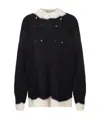 Off-white Woman Sweater Black Size 6 Wool In Black