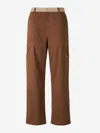 Off-white Cotton Cargo Pants Trousers Brown In Brown