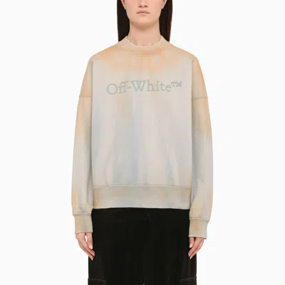 Off-white Two-tone Cotton Oversize Sweatshirt