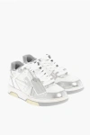 Off-white Two-tone Leather Out Of Office Low Top Sneakers In Gray